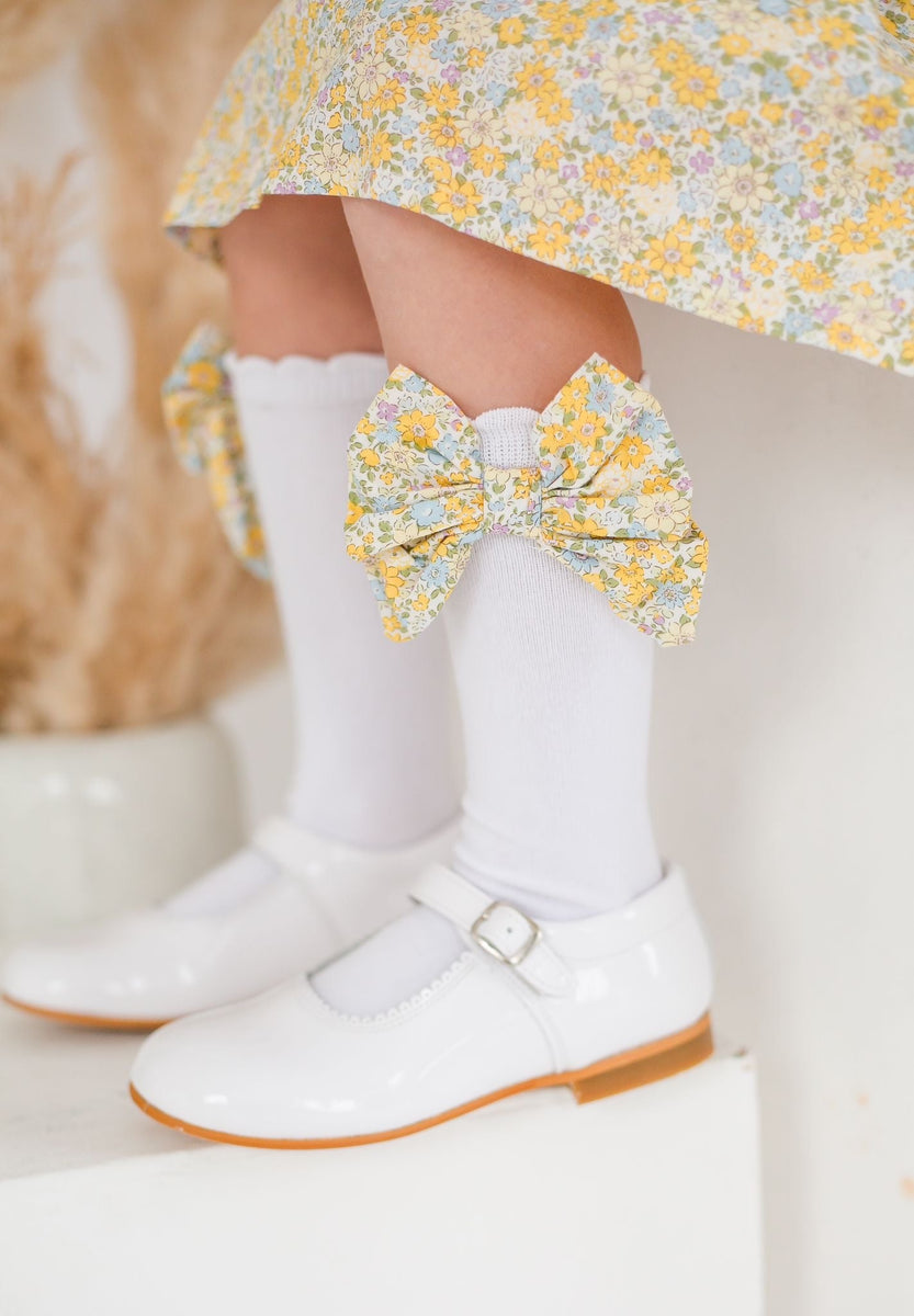 Girls White Mary Jane Shoes Clark & Beau