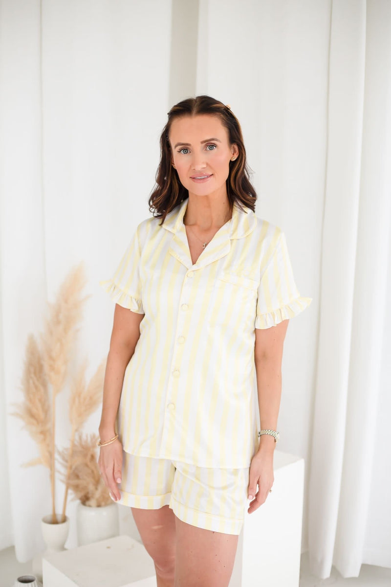 Deolinda Chic Linda No. 2 25015 Cream Tweed & Pearl Pyjamas In Stock Now main image 0