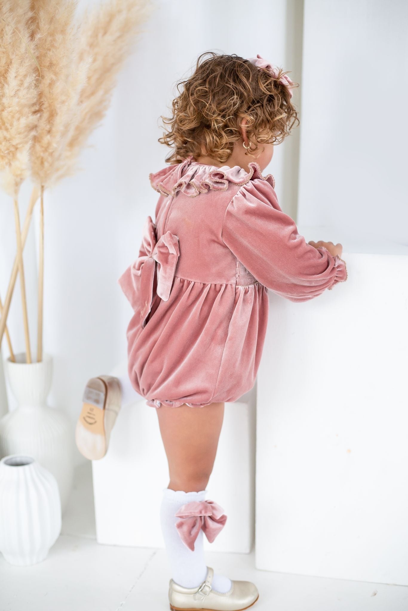 Pink girls romper 2025